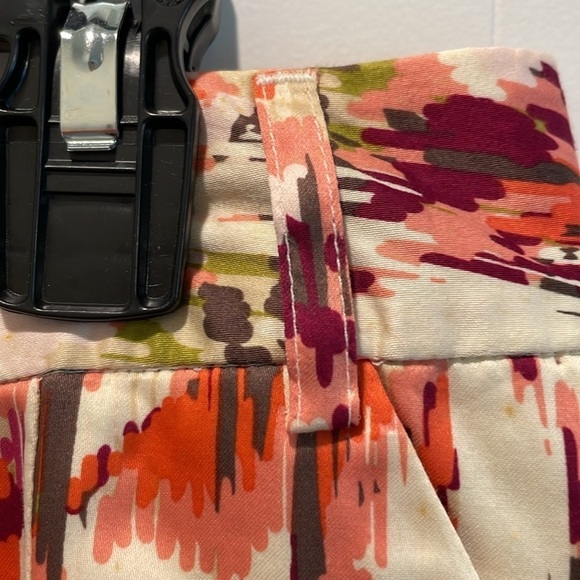 Liz Claiborne Women’s Midi Skirt Pink Size 12 100% Cotton Colorful Floral Flowy - Picture 9 of 13